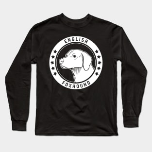 English Foxhound Dog Portrait Long Sleeve T-Shirt